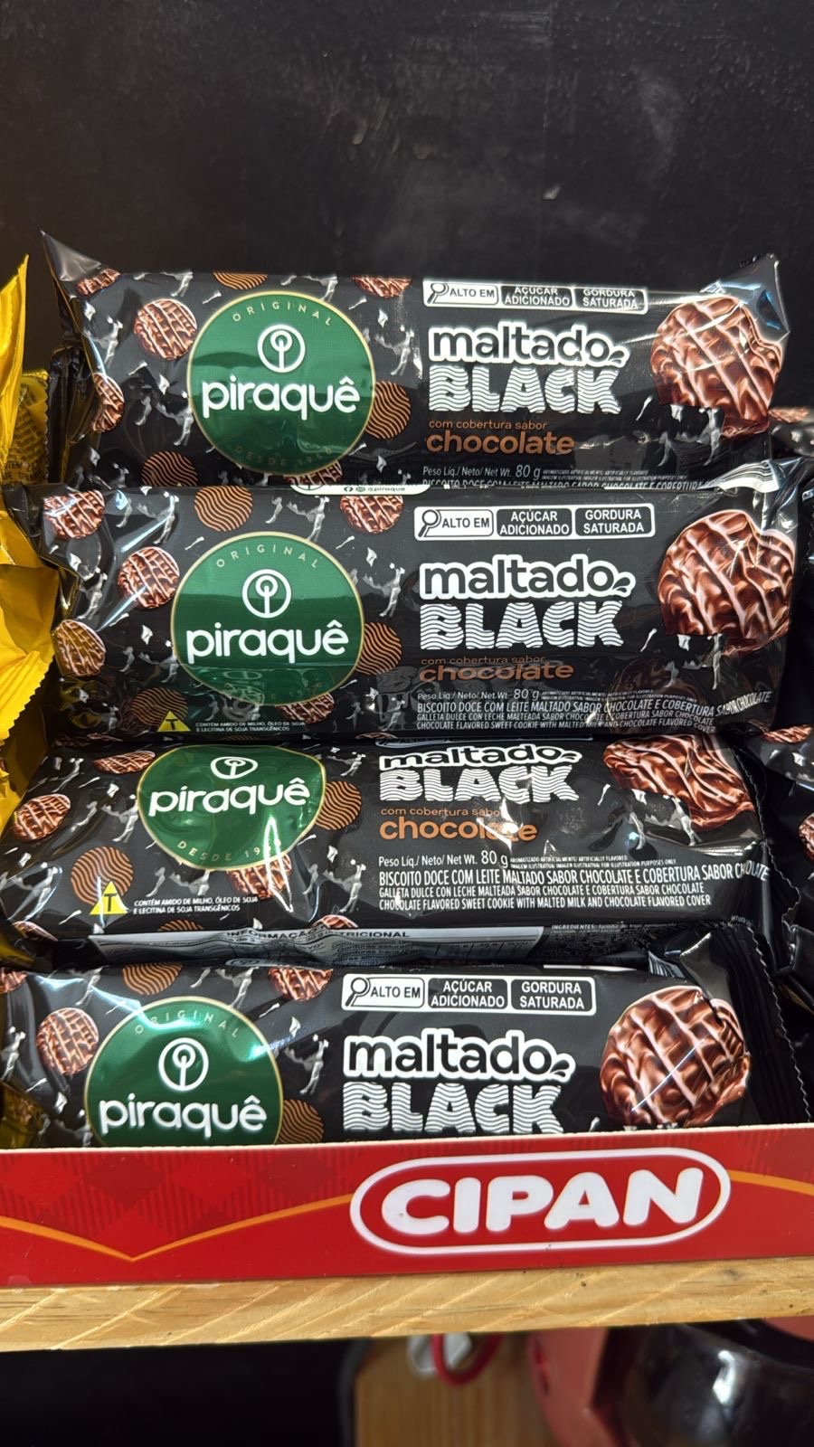 1X BISCOITO PIRAQUÊ - BLACK