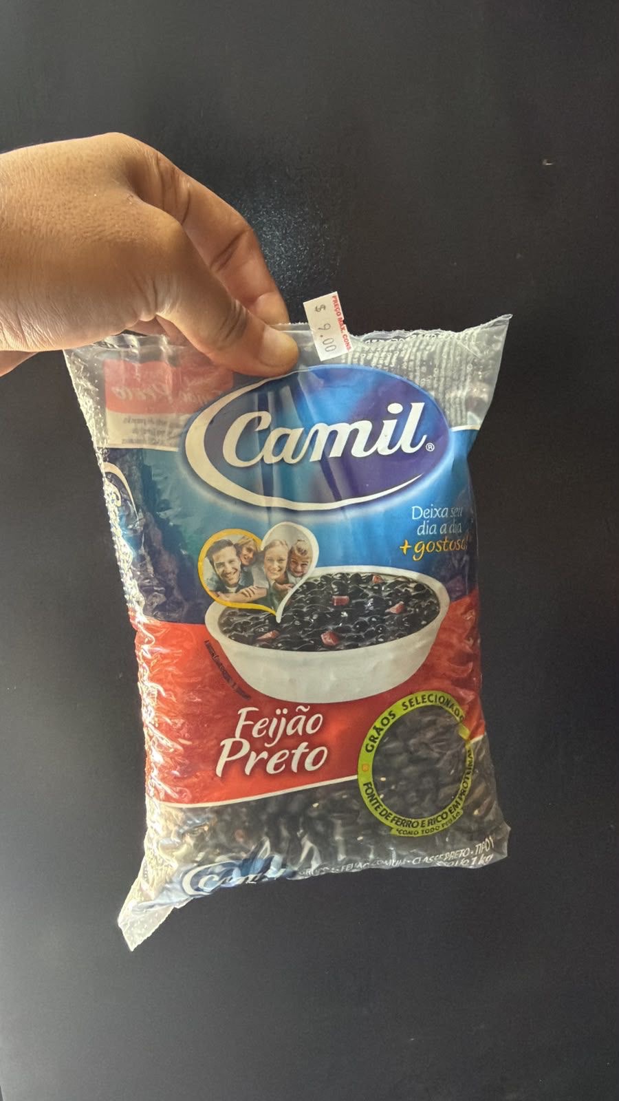 FEIJÃO PRETO CAMIL 1KG