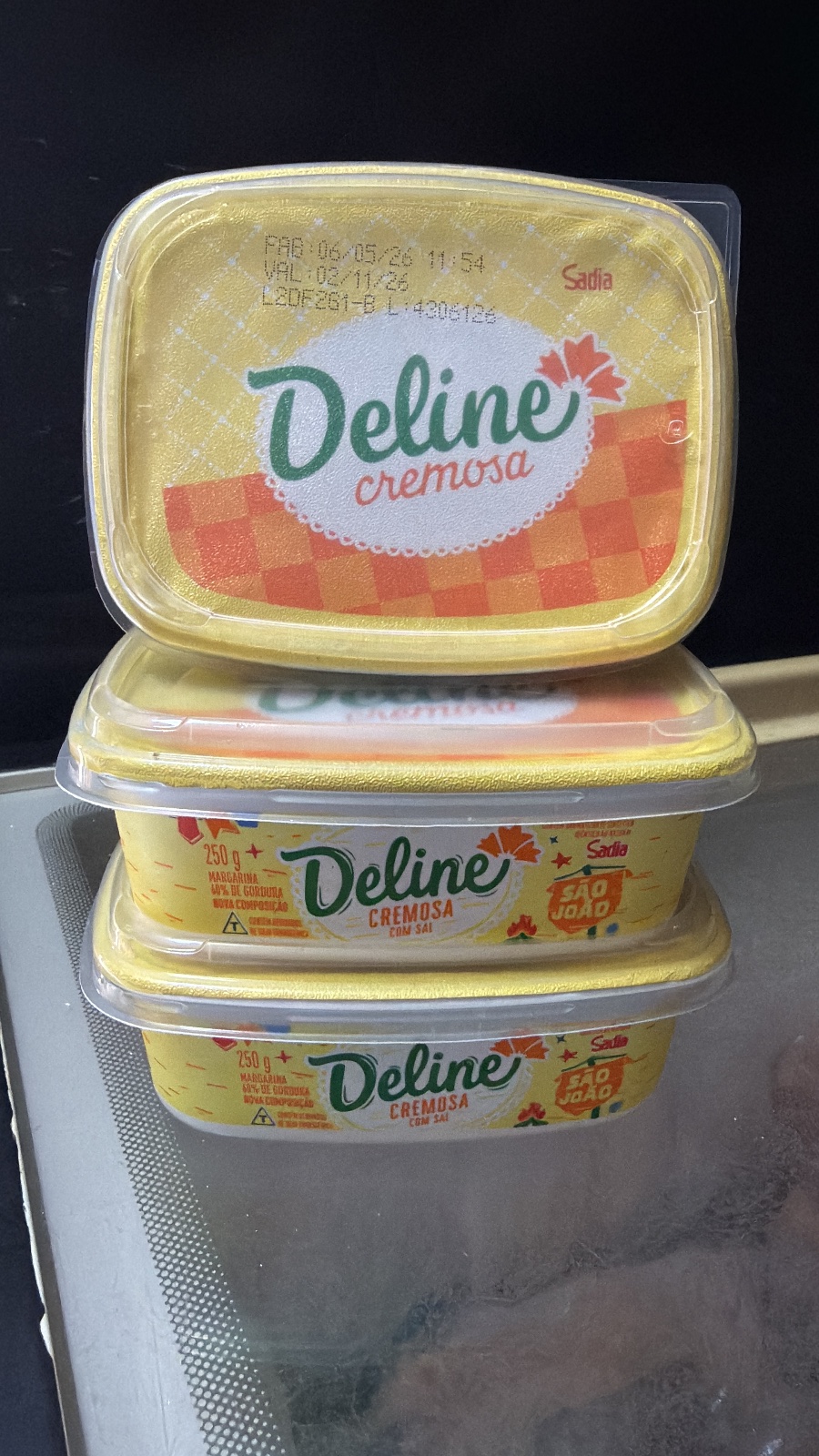 3x MARGARINAS DELINE 750g