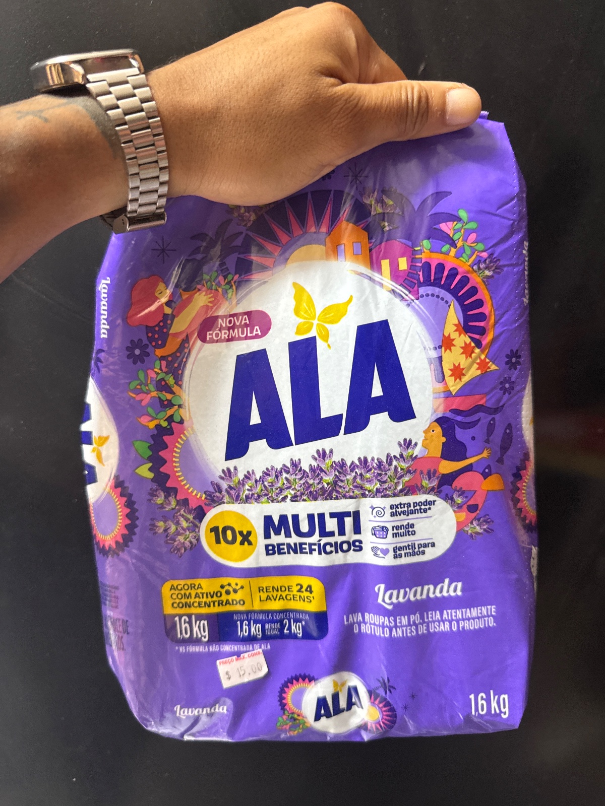 SABÃO EM PÓ ALA - LAVANDA 1,6KG