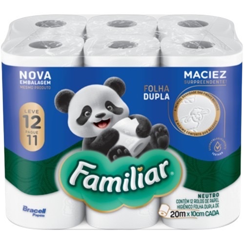 PAPEL HIGIÊNICO FAMILIAR FL DUPLA